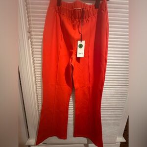 Clare V Bright Red Trousers
